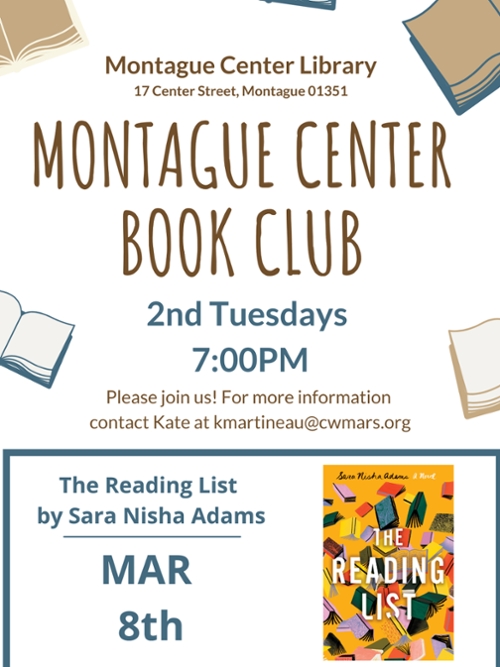 Montague Center Book Club