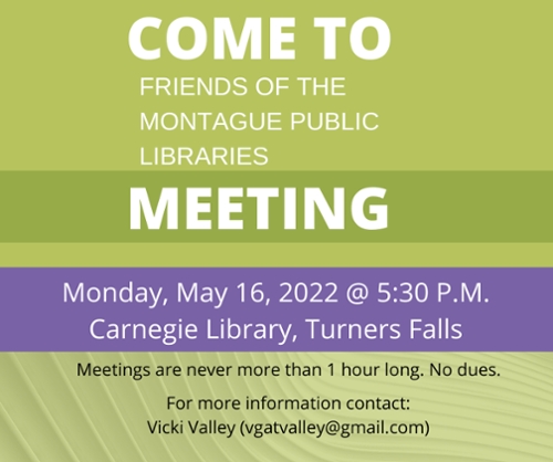 Friends of the Montague Public Libraries Meeting