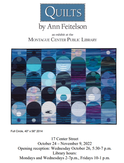 Opening reception for exhibit, Quilts by Ann Feitelson