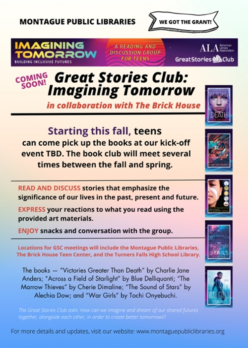 Interactive Art for Teens, Tue, Aug 8, 2023 - Montague Public Libraries