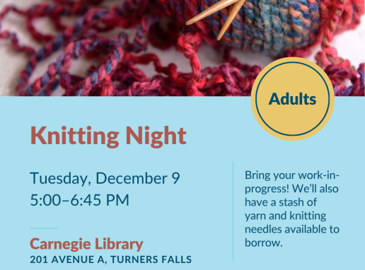 Knitting Night at Carnegie Graphic