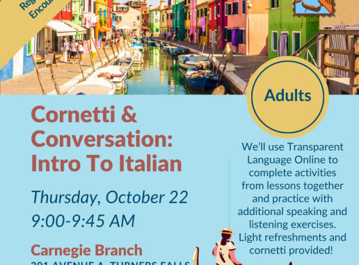 Cornetti & Conversation: Intro To Italian Class Graphic
