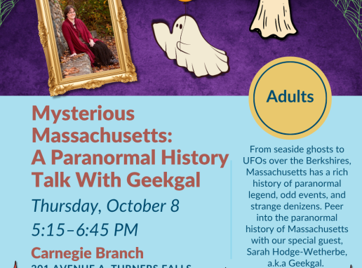 Mysterious Massachusetts: A Paranormal History Talk With Geekgal Graphic