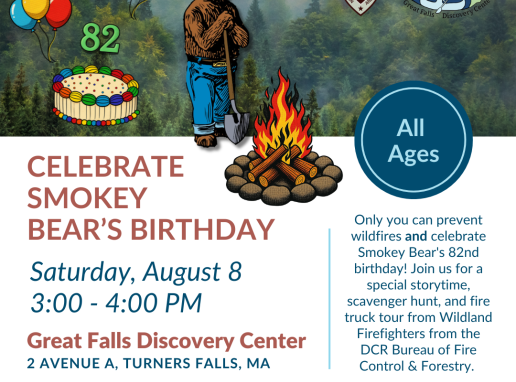 Celebrate Smokey Bear's Birthday at the Great Falls Discovery Center Graphic