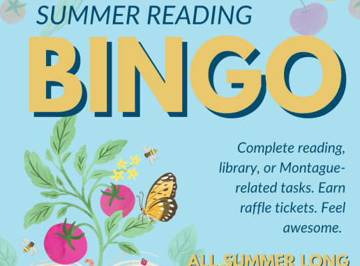 Adult Summer Reading Bingo Graphic