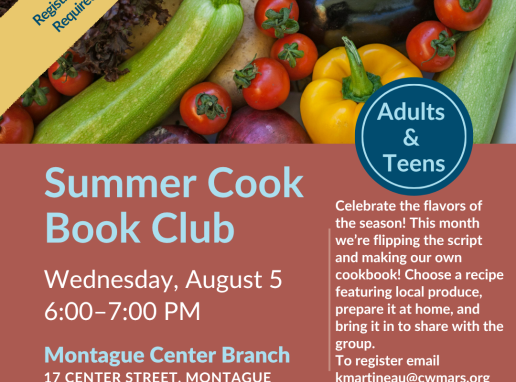 Summer Cook Book Club: Community Cookbook Graphic