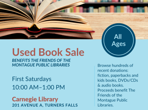 Carnegie Library Used Book Sale Graphic